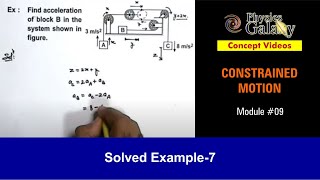 Class 11 Physics  Constrained Motion  9 Example7 on Constrained Motion  For JEE amp NEET [upl. by Yanetruoc821]