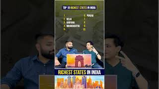 Top 10 Richest States in India  Richest and Poorest States in India  biggboss salmankhan mumbai [upl. by Enyak]