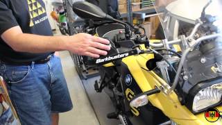 2012 BMW F650GS Foot Pegs and BarkBusters Review [upl. by Nana732]