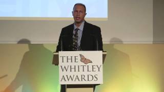 Dino Martins Gold Award speech at the 2015 Whitley Awards [upl. by Mintun]