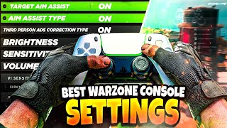 The New BEST CONSOLE Warzone Settings SEASON 3 UPDATE PS5XBOX [upl. by Anahsahs]