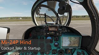 DCS Mi24P  Cockpit Tour and Startup [upl. by Aicilf556]