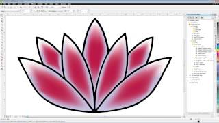 CorelDRAW Tutorial  Creating Advanced Gradients Using Mesh Fills [upl. by Kathryn122]