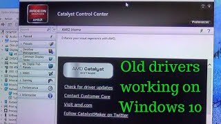 How to install a legacy ATI AMD Radeon driver on Windows 10 [upl. by Ahsieyn]