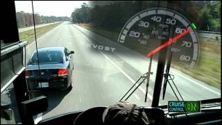 Driving with Prevost® Aware™ Adaptive Cruise Braking by Bendix® BW5000 [upl. by Rayford]