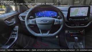 FORD PUMA  10 125pk EcoB STLine X Automaat Geen Afl kosten [upl. by Aikemet249]