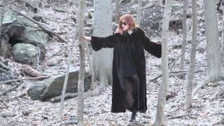 Sexy Mink Fur Coat In the Cold Winter Central Park NYC [upl. by Anyr]