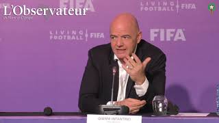 VAR  Infantino reconnait que le Maroc a été victime d’une « erreur » lors du Mondial [upl. by Noira]