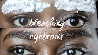 How to Bleach your Eyebrows Tutorial [upl. by Nanah565]