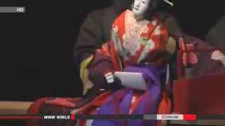 Popular Bunraku puppet play staged in Paris [upl. by Nidnarb5]