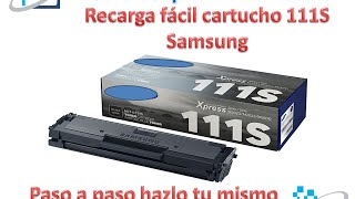 Como recargar toner samsung MLT D111S [upl. by Naerb201]