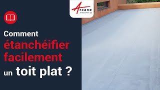 Comment étancher facilement un toit terrasse plat   Résine étanchéité toit terrasse plat [upl. by Aniretac]