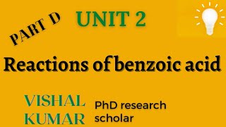 Important reactions of benzoic acid bpharm3rdsem benzoicacid TheChemiSterian [upl. by Elletsirk]