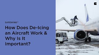 How Does DeIcing an Aircraft Work amp Why Is It Important  Safewing™ [upl. by Phira]