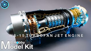 3D Printed Turbofan Engine DIY Model  Speed Build [upl. by Perrie9]