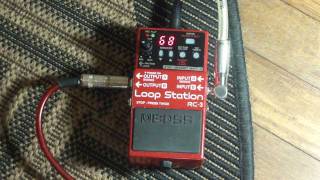 Boss RC3 Loop Station Demo amp Jam  Matt Stottmann  Electric Guitar [upl. by Beedon]