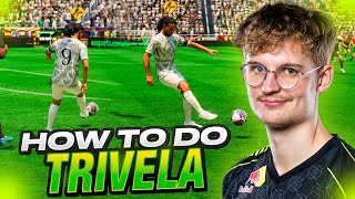 HOW TO USE THE TRIVELA SHOT LIKE A PRO IN EA FC 24 🔥 [upl. by Hayotal]