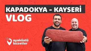 KAPADOKYA  KAYSERİ VLOG Hamursuz Kayseri pastırması pöç fırın ağzı Ayaküstü Lezzetler [upl. by Zanlog257]