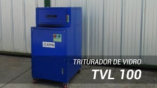 Triturador de vidro compacto para reciclagem TVL 100 [upl. by Leila]