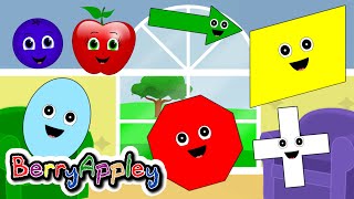 Shapes Song for Kids  Learn Shapes  Hide and Seek  Part 2 [upl. by Noiro]