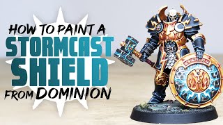 HOW TO PAINT Stormcast Eternals Annihilators Shield Warhammer Age of Sigmar [upl. by Paderna]