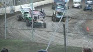 Latrobe Sprintcar Classic 2013 Early Heat Murcott Redpath Better Quality [upl. by Ellehcirt147]