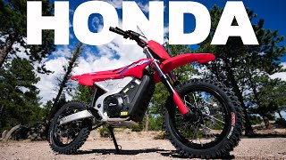 Honda Sent Us Their NEW Electric Dirt Bike  Honda CRFE2 First Look [upl. by Yates]