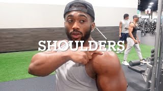 Shoulder Workout Vlog 5 EOS Fitness [upl. by Nollad838]