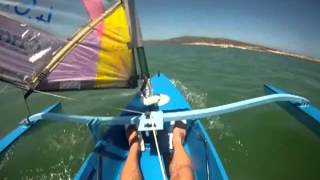 Sailing Canoe  Langebaan  29 Dec 2012 [upl. by Arinaj751]