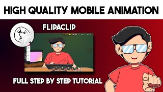 How to make animation in Flipaclip on Mobile  For Beginners Full Tutorial like RG Bucket List [upl. by Asemaj647]