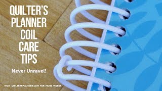 How to Keep A Spiral Coil from Unraveling in your Planner [upl. by Nnyllatsyrc288]