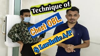 How to do Chest Lordotic amp Both Oblique View xray Positioning in Bangla [upl. by Asen492]