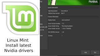 Install latest NVIDIA drivers for Linux Mint 19Ubuntu 1804 [upl. by Cirtap]