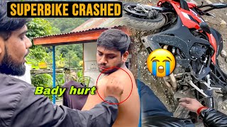 My Superbike got CRASHED 😭 Roadtrip Ends 😞 ep5 [upl. by Nodmac]