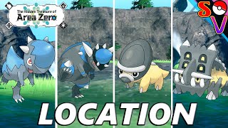 Pokemon Scarlet and Violet Indigo Disk How to catch Cranidos Rampardos Shieldon Bastiodon [upl. by Lavinia654]