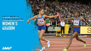 Womens 4x400m Relay Final  World Athletics Championships London 2017 [upl. by Elleuqar]