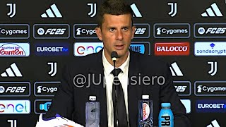 THIAGO MOTTA post JuveRoma 00 conferenza stampa quotNico da 9 puro come Weah e Yildiz Luiz Koopquot [upl. by Araes]