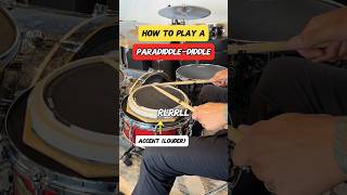 How to play a PARADIDDLEDIDDLE Drum Chops Pattern drums [upl. by Chadabe]