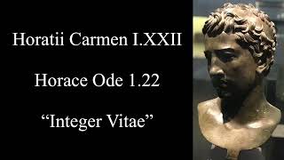 Horace Ode 122 Integer vitae scelerisque purus Latin amp English [upl. by Ewolram5]