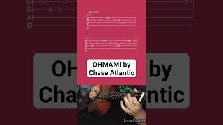 OHMAMI by Chase Atlantic Acoustic Guitar Tab shorts [upl. by Otreblada966]