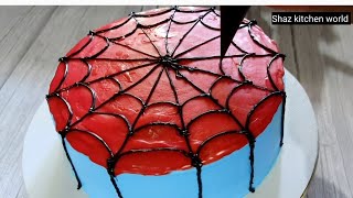 How To Make Spiderman Cake  Spiderman Cake Decorating  Spiderman Birthday Cake  Spiderman Cake [upl. by Julienne626]