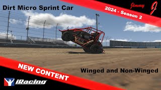 Dirt Micro Sprint Car  iRacing NEW Content [upl. by Moody]