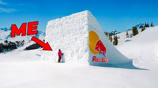 Average Skier Tries A 100ft Red Bull Jump [upl. by Suoicserp]