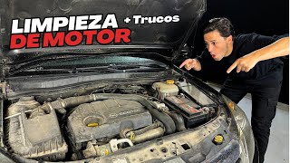 TRUCOS  Cómo Limpiar el Motor del Coche sin Agua  La Mejor Forma de Lavar un Motor por Fuera [upl. by Juxon]