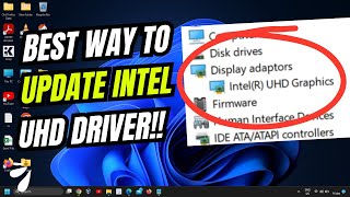 How To Update Intel UHD Graphics Driver On Windows 1110 [upl. by Nnylorac]