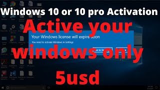 How To Active windows 10 amp 10 Pro by activation key how to buy windows activation key with low cost [upl. by Airam]