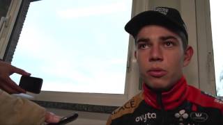 Wout Van Aert wins the Superprestige of Gavere 2015 [upl. by Nilla]