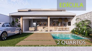 Casa simples e aconchegante  COM DOIS QUARTOS [upl. by Hach887]