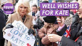 Queen Camilla Receives a Warm Welcome in Shrewsbury [upl. by Aguayo444]