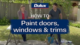 How to Paint Interior Doors Windows amp Trims  Dulux New Zealand [upl. by Nevuer372]